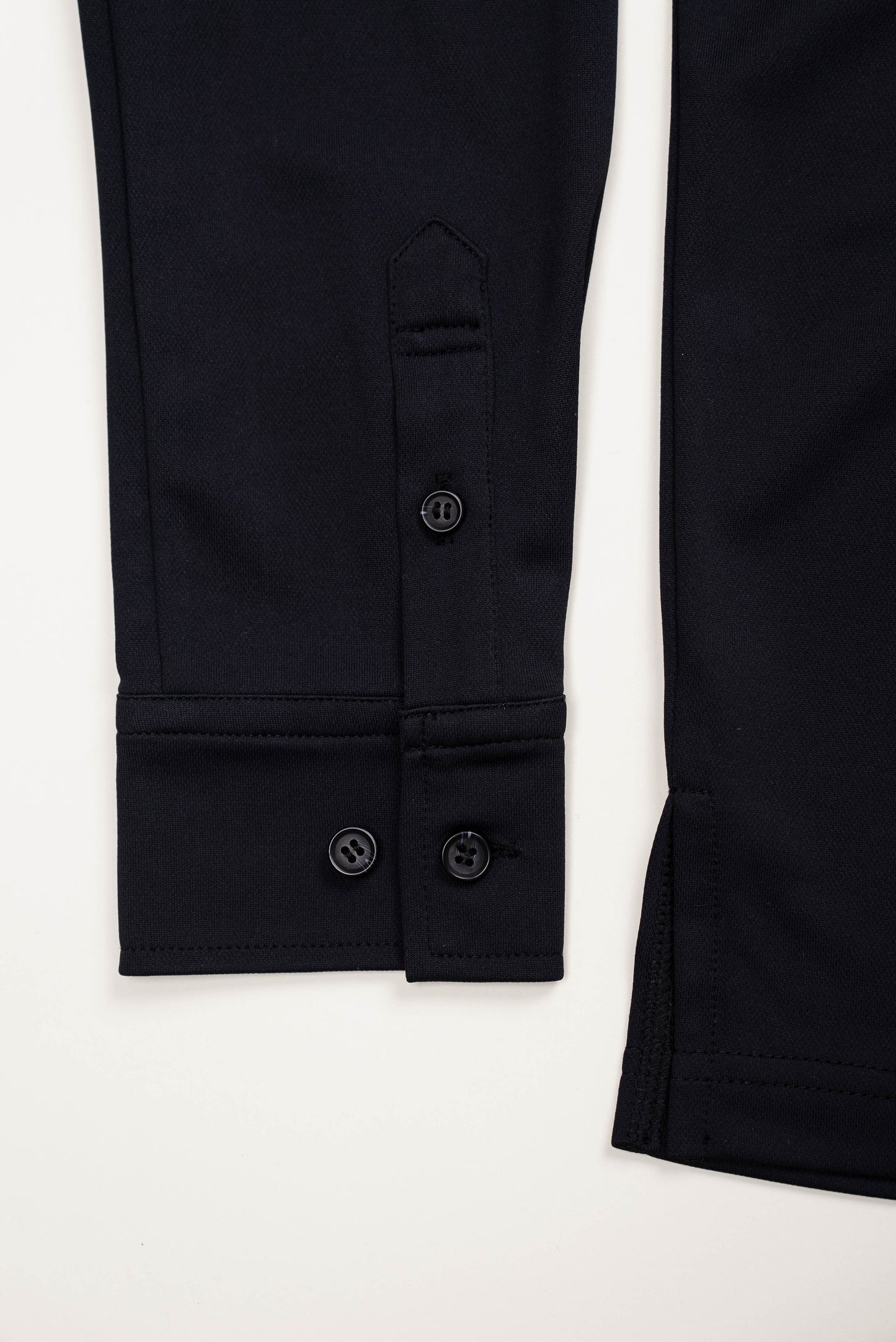 ロングスリーブストレッチポロ / ブラック