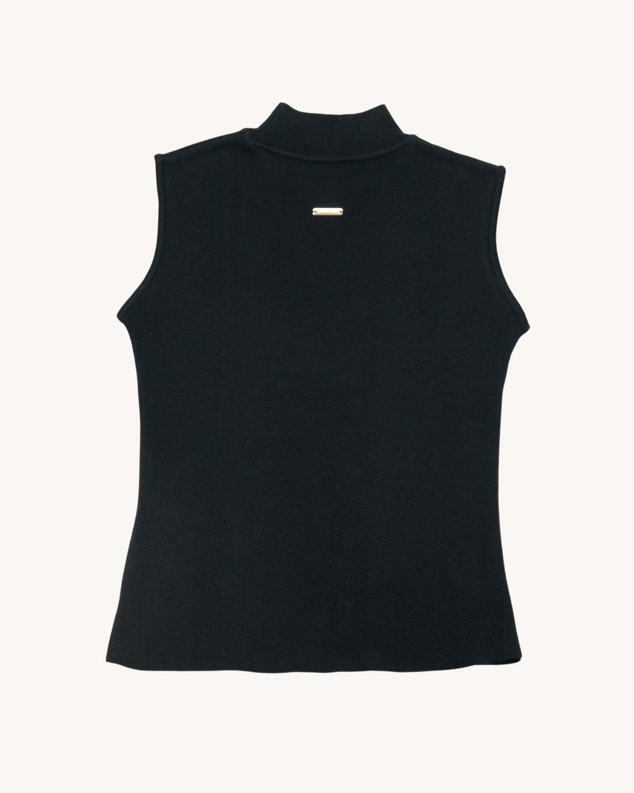 モックネックノースリーブトップ / ブラック