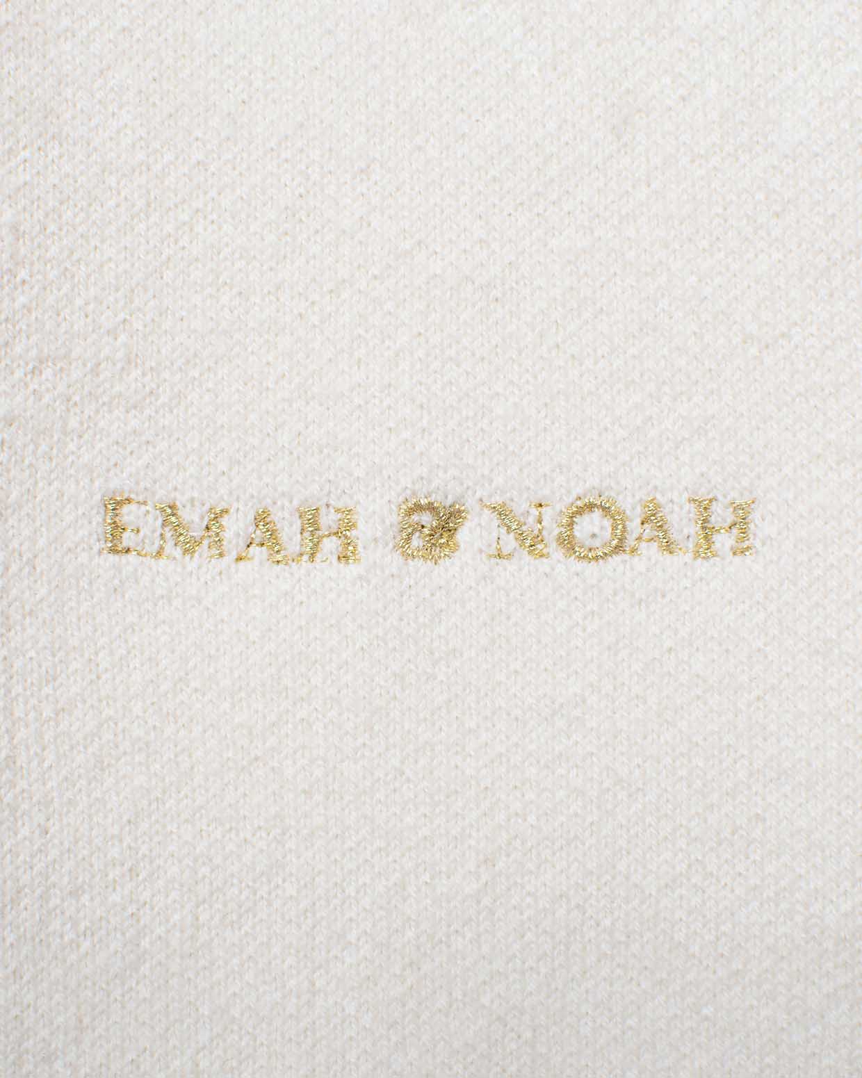 スエードパッチハーフジップセーター / ホワイト ゴルフ – EMAH&NOAH